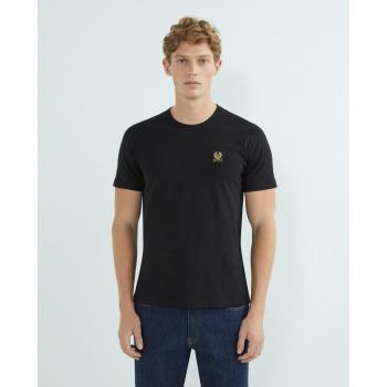 Belstaff Men's Black Logo Patch T-Shirt - XXL