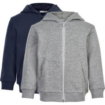 Giacca di Felpa Minymo Navy / Grigio Sfumato – Set da 2