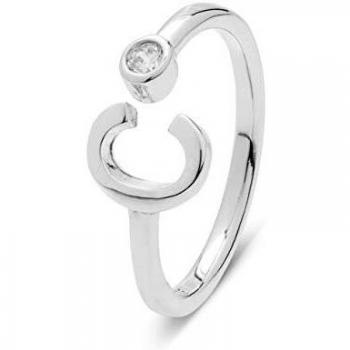Anillo Alphabet de Plata Ley 925 - Letra C