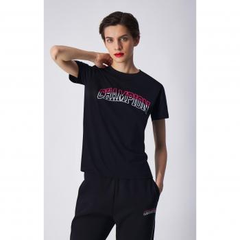 T-shirt bicolore con logo