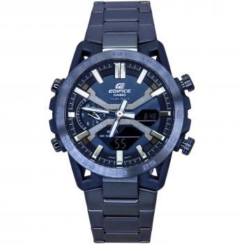 Edificio Cool Blue 2000CB-2: Reloj Solar Analógico-Digital para Hombres