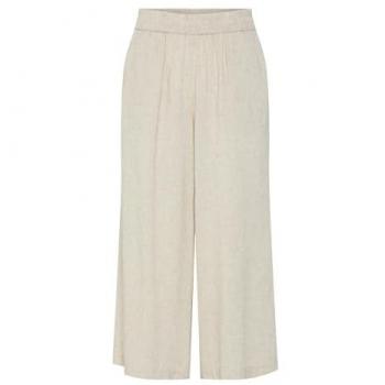Culotte de lino ecru para mujer de Pieces
