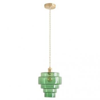 Brushed Gold 5-Tier Layered Shade Pendant