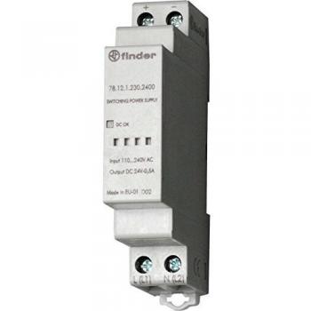Finder 78.12.1.230.1200 Rail Mounted PSU (DIN) 12V DC 1.25A 12W
