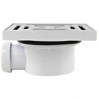 Vanne siphonique pour évier 146x146 mm sortie Ø32-40 en acier inox