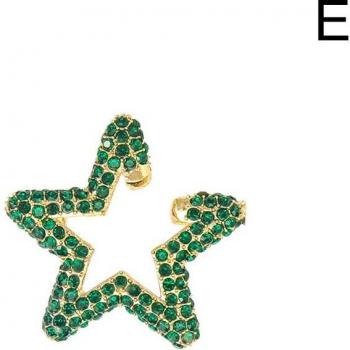 Multi-Hoop Rhinestone Ear Cuff Clip Earrings