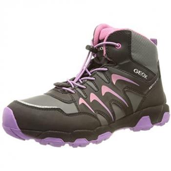 Botas Geox Amphibiox para Criança - Modelo J264LB-054FU Preto/Rosa