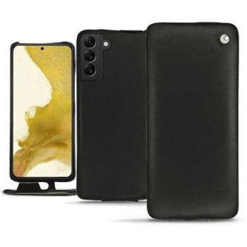 Housse cuir Samsung Galaxy S22 - Rabat vertical - Noir - Cuir lisse