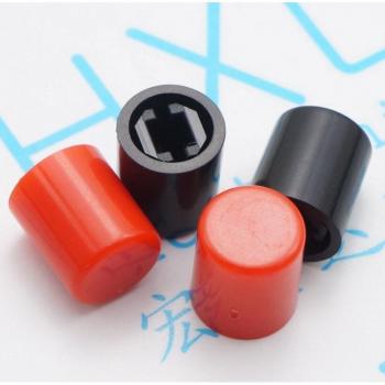 300er Pack Schalterkappen A03 für Tasten, Schwarz/Rot