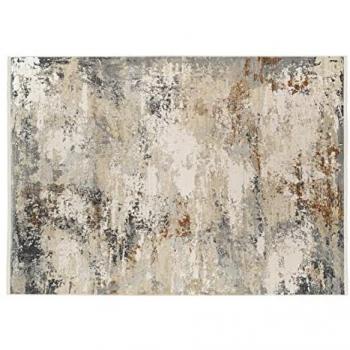 Teppich OCI DIE TEPPICHMARKE IMPRESSION GALAXY, beige (beige, grau), 67 cm x 130 cm, 5 mm Höhe, Vintage Optik