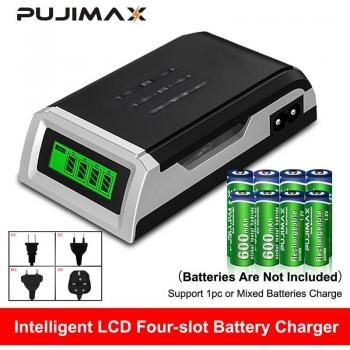 Cargador inteligente PUJIMAX LCD-002 para pilas recargables AA/AAA