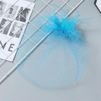 Voile Ivoire Noir pour Cheveux Courts