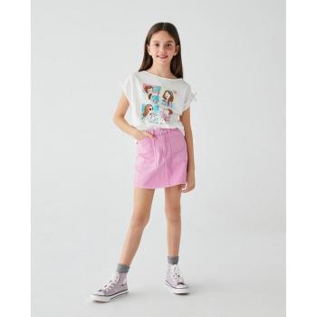 Falda de niña con bolsillo de sarga - El Corte Inglés