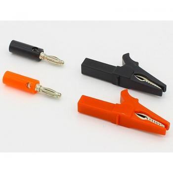 Sonda de prueba con clips de cocodrilo y enchufe banana