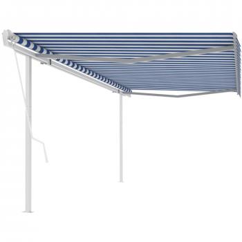 Toldo Automático “Cielo Claro” 5x3,5 m en Azul y Blanco