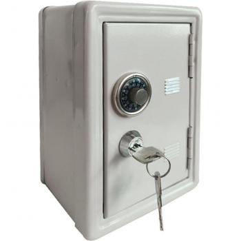 Mini Metal Safe Piggy Bank with Key
