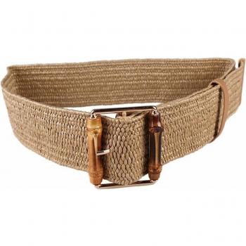 Belté retro de cuerda de cera y trenza