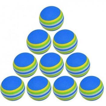Balles d'entraînement de golf EVA colorées - lot de 10