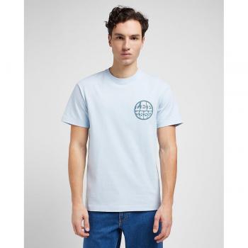 Camiseta Lee Azul Hombre Manga Corta