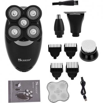 5 in 1 Rechargeable Shaver with Floating Heads
