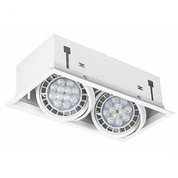 Foco Kardan Cesar 2L Empotrable Blanco 17,2x33 (FABRILAMP)