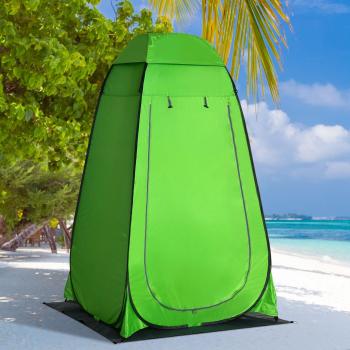 Outsunny Portable Folding Camping Shower Tent for Privacy, Toilet Use, and Changing Room
