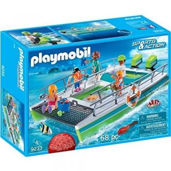 Playmobil 9233 - Giocattolo subacqueo con barca a fondo trasparente