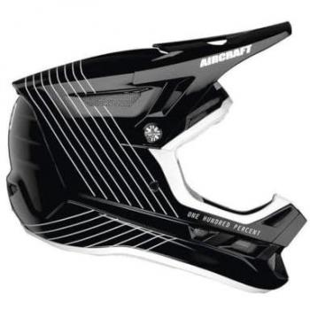 Casque de descente 100% Silo Noir Blanc M