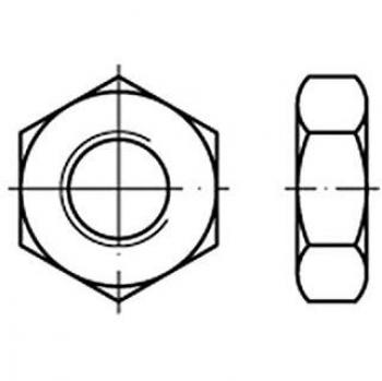 Dado DIN 936 Sinistro M10 14H