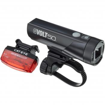 Cateye GVolt 50 Rapid Micro LED Rücklichter Set Schwarz Rot
