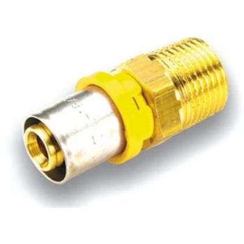 Raccord mâle droit pour gaz multicouche 20x3/4