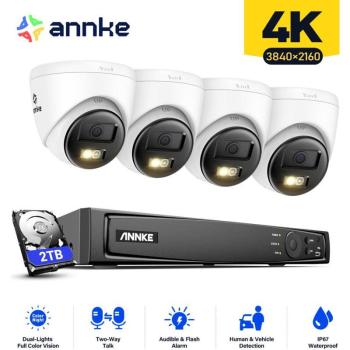 Système de Sécurité Extérieur 4K avec NVR et Caméras Intelligentes