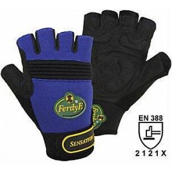 Leipold+Döhle SENSATION Mechanikerhandschuhe, blau/schwarz