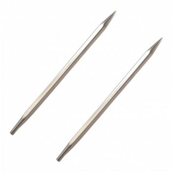 Groves & Thames Silver Nova Cubics Circular Knitting Pins 4.00mm