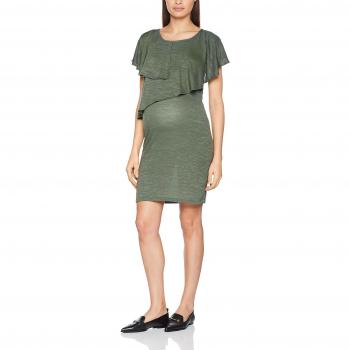 MAMALICIOUS Mldania June S/l Jersey Abk. Dress Nf, Vestido para Mujer, Verde