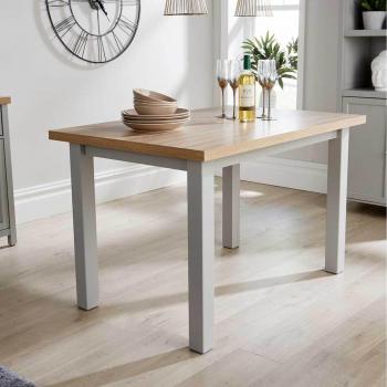 Two Tone Grey and Oak 1.2m Dining Table by Avon