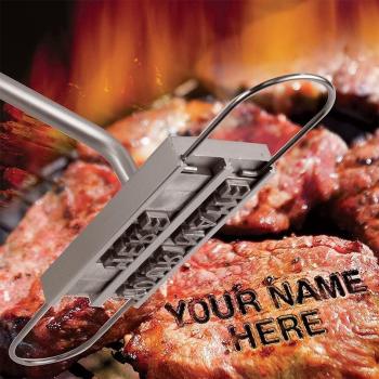 Marqueur de BBQ en fer avec lettres