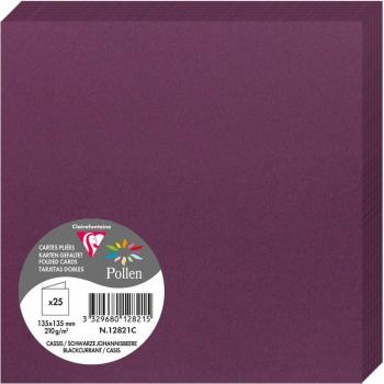 Papier Pollen carte double 135 x 135 mm 25 unités