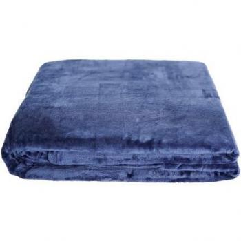 COFI 1453 – Dunkelblaue Fleecedecke für den Wohnkomfort (150 × 200 cm)