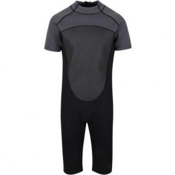 Regatta Heren Korte Neopreen Wetsuit (Zwart/Donkergroen) - Maat XL/2XL