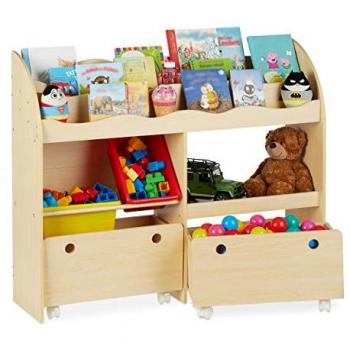 Relaxdays - Toy Storage Unit with Drawers