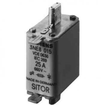 Fusible à pattes centrées Siemens 80A NH00 690V c.a. aR - Lot de 3