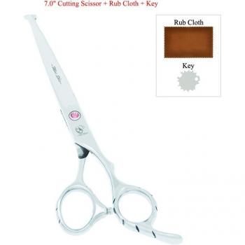 7.0 Sharp Pet Hair Cutting Shears with Safety Tips