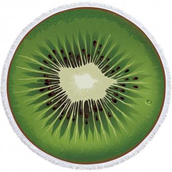 Summer Pitaya Watermelon Round Beach Towel
