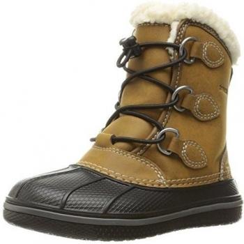 Crocs Allcast Ii Boot - botas de media caña con forro cálido y botines Unisex Niños, Marrón