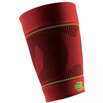 Bauerfeind Sportliche Oberschenkel Kompressionsstulpen, Farbe Rot, Größe M