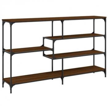 VIDAXL Tavolino Consolle Rovere Marrone 160x32x95 cm Legno Multistrato
