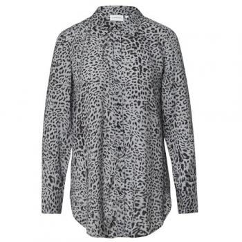 Comma Blusenshirt in Grau