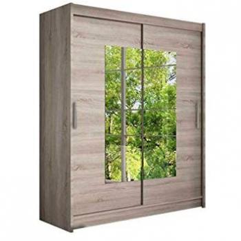 Armario Closico 104 “Trufa Roble” – 5 Estantes, Puertas Deslizantes