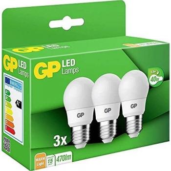 GP Batteries 740GPMGL087885B3 LED EEK A+ E27 Globeform 5.6W 40W Blanc Chaud